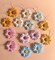 Flower Hoop Earrings, Daisy Sunflower Hoops, clay earrings, colorful flower jewelry, statement earrings, unique earrings, everyday earrings product 5